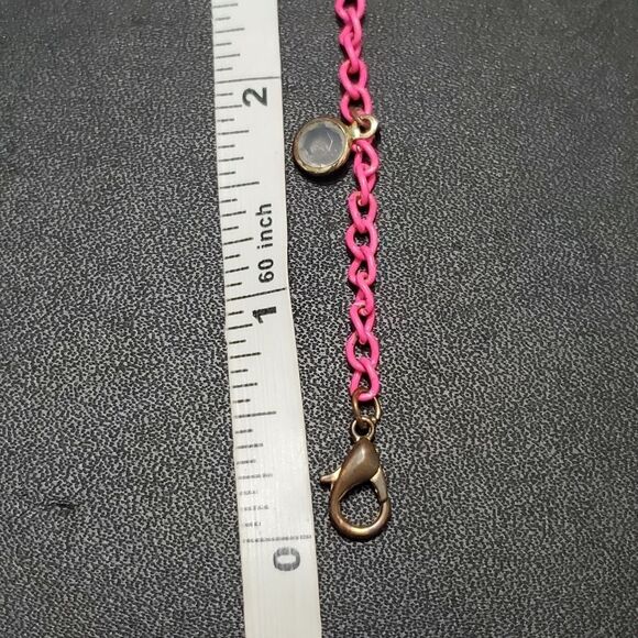 Pink dragonfly charm bracelet Up to 7" - Picture 8 of 10